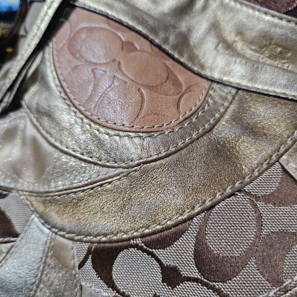 2008 Limited Edition Coach Y2k Patchwork Zoe Hobo Shoulder Bag Purse - Picture 3 of 6